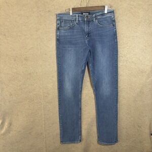 Revtown Jeans Mens 33x30 Blue Sharp Straight Leg Stretch 5-Pocket - SIZE NOTE